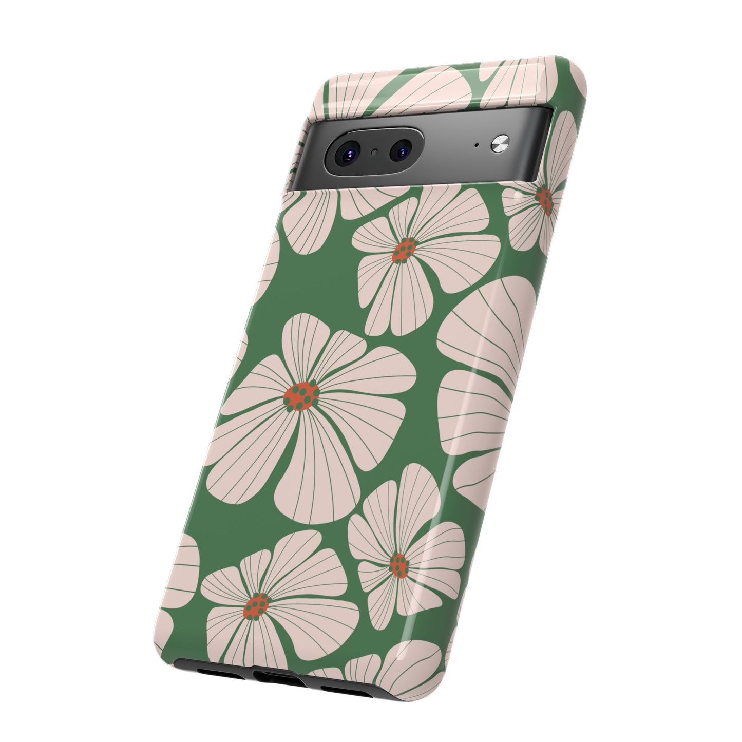 Retro Floral Abstract Phone Case – Vintage 70s & 80s Aesthetic for iPhone & Samsung - JGUS