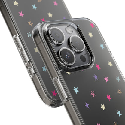 Star Pattern Clear Phone Case