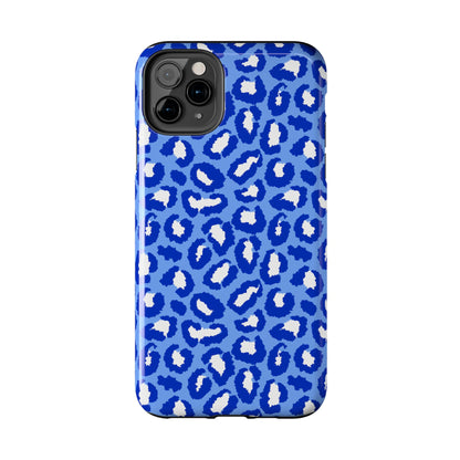 Leopard Vibes - Blue Edition Phone Case for iPhone & Samsung - Stylish & Durable Animal Print Case