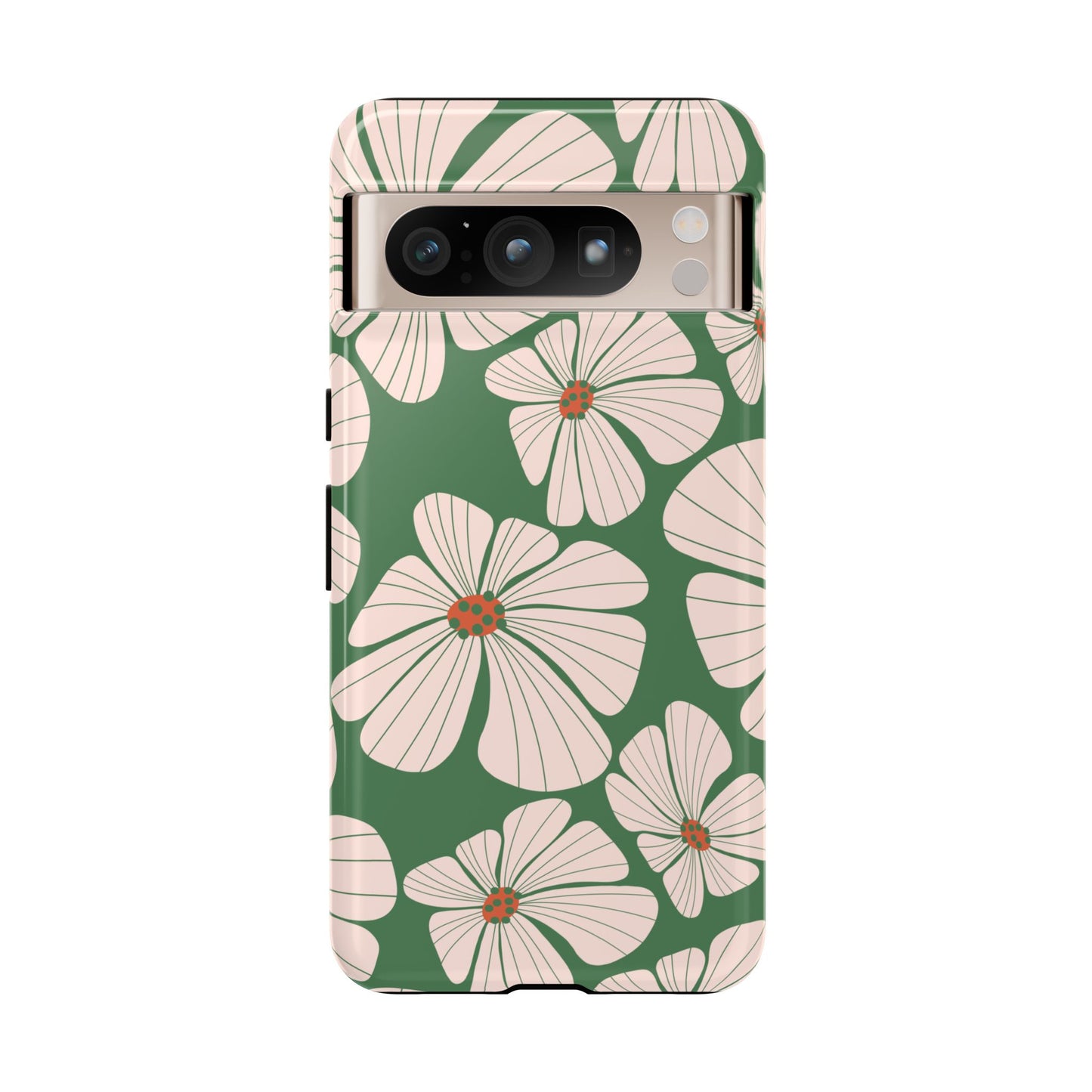 Retro Floral Abstract Phone Case – Vintage 70s & 80s Aesthetic for iPhone & Samsung - JGUS