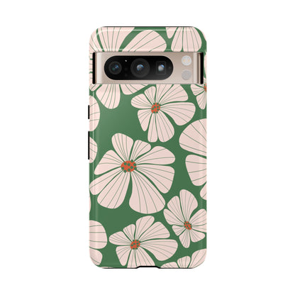Retro Floral Abstract Phone Case – Vintage 70s & 80s Aesthetic for iPhone & Samsung - JGUS