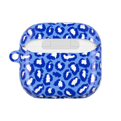 Leopard Vibes - Blue Edition Shockproof & Scratch-Resistant AirPods Case – Wireless Charging Compatible