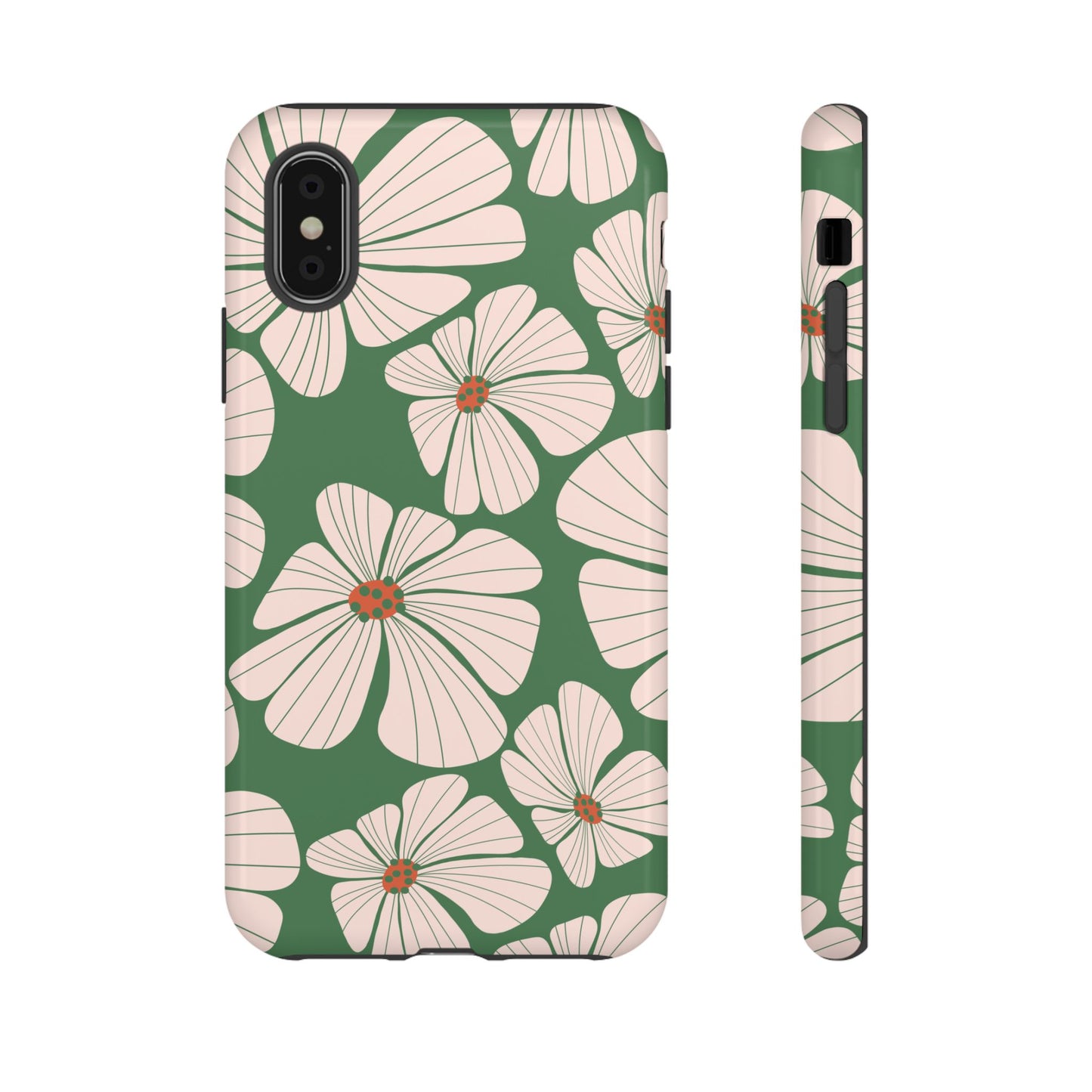 Retro Floral Abstract Phone Case – Vintage 70s & 80s Aesthetic for iPhone & Samsung - JGUS