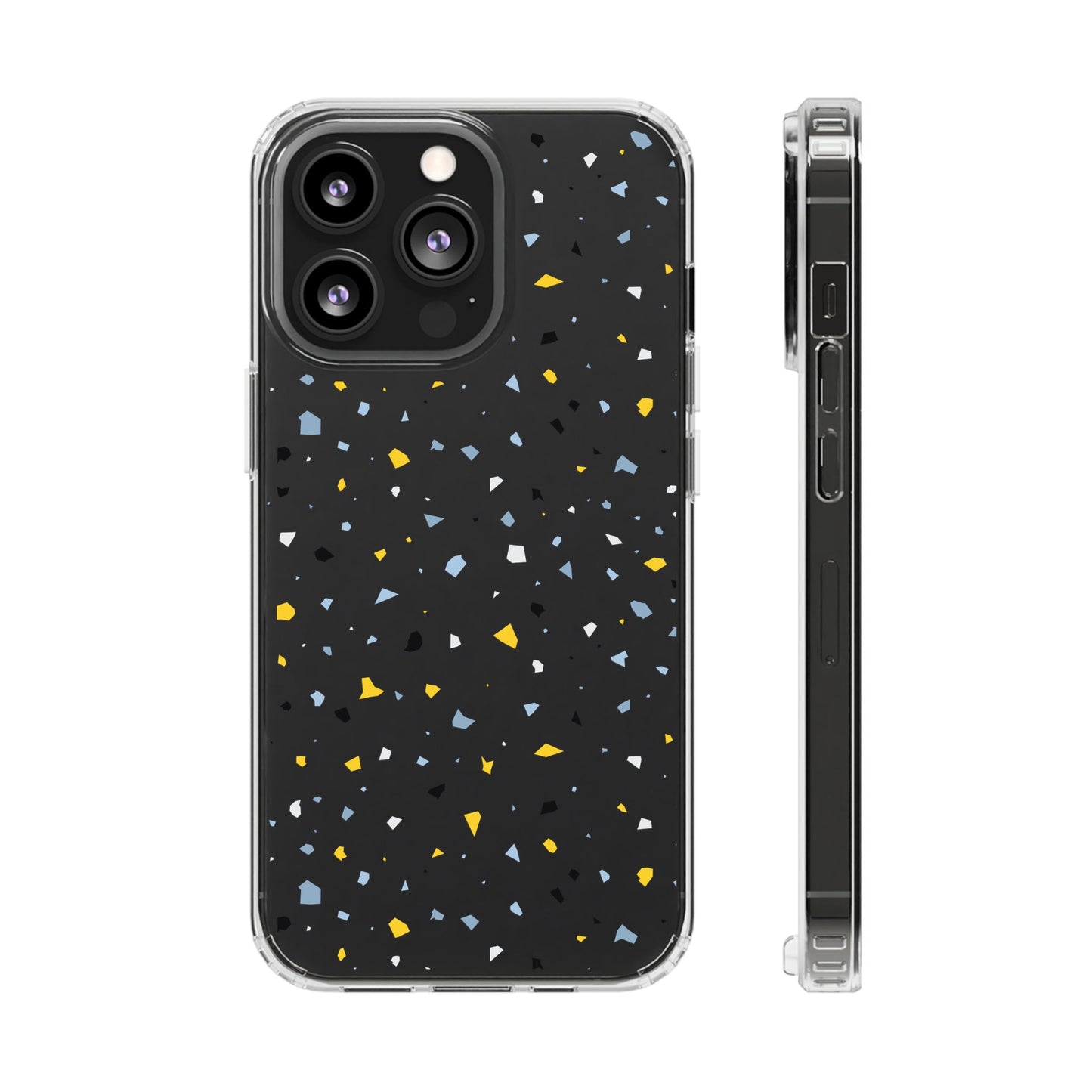 Terrazzo Chic Clear Phone Cases