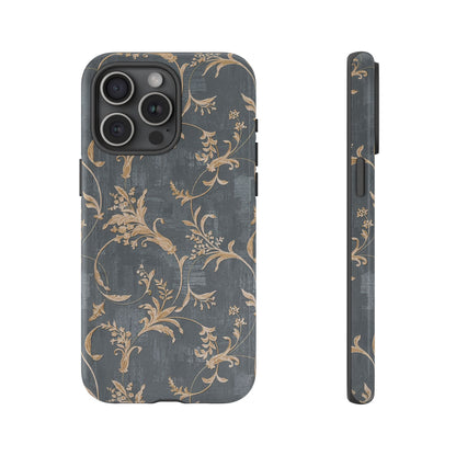 Old-Fashioned Flower Phone Case – Aesthetic Protective Cover for iPhone & Samsung - JGUS