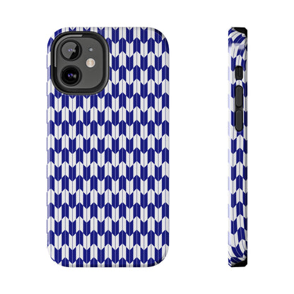 Blue Harmony Geometric Phone Case – Durable, Slim, and MagSafe Compatible