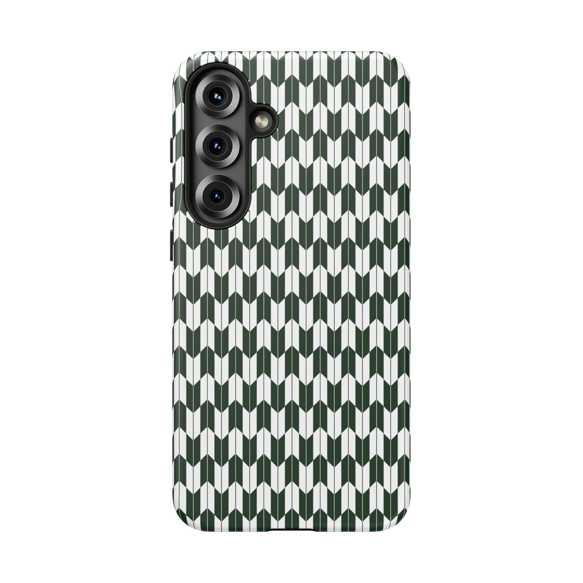 Green Harmony Geometric Phone Case – Durable, Slim, and MagSafe Compatible - JGUS