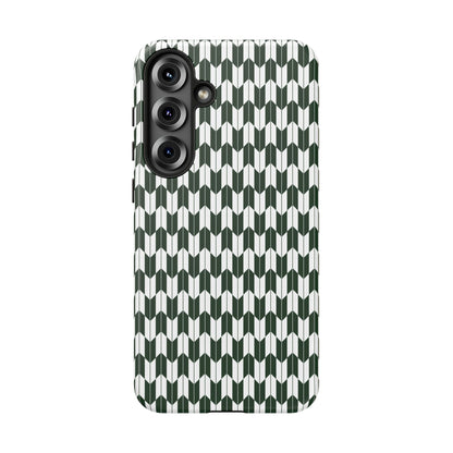 Green Harmony Geometric Phone Case – Durable, Slim, and MagSafe Compatible - JGUS