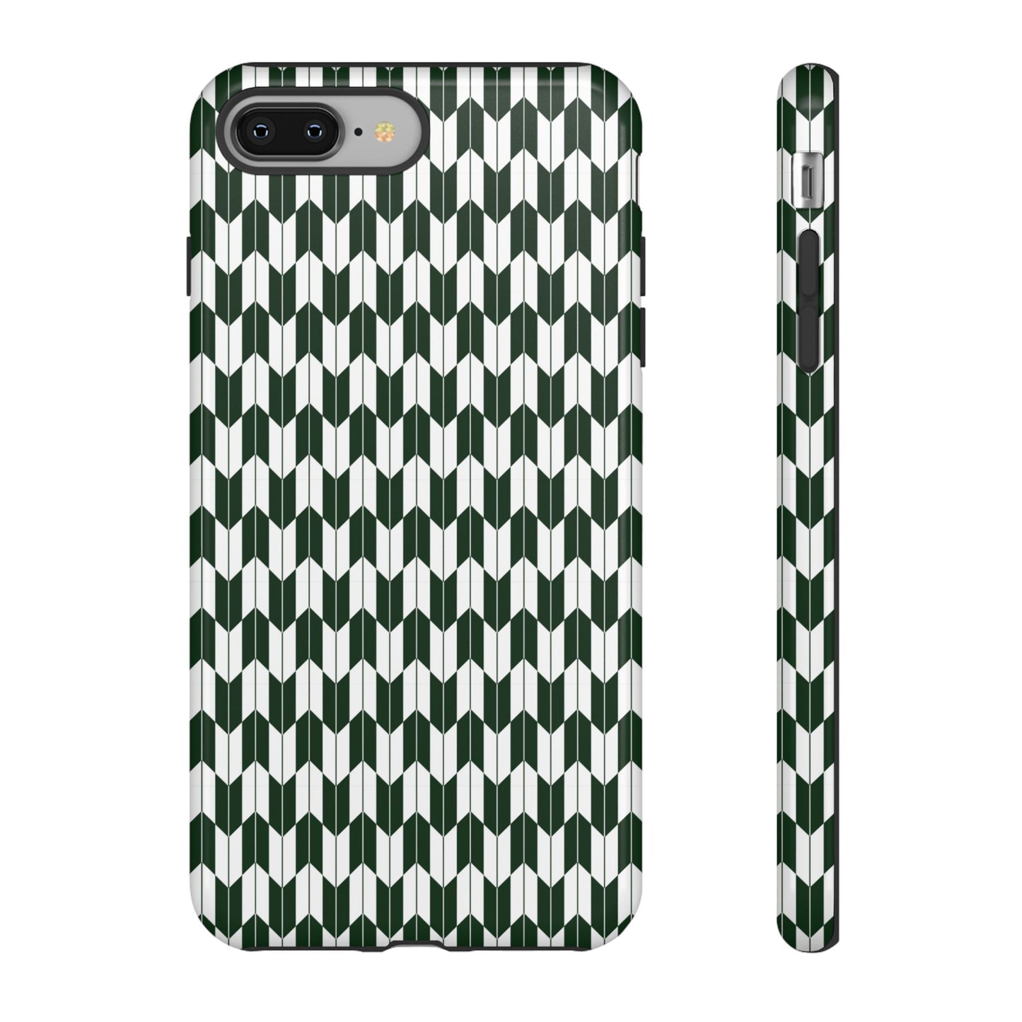 Green Harmony Geometric Phone Case – Durable, Slim, and MagSafe Compatible - JGUS