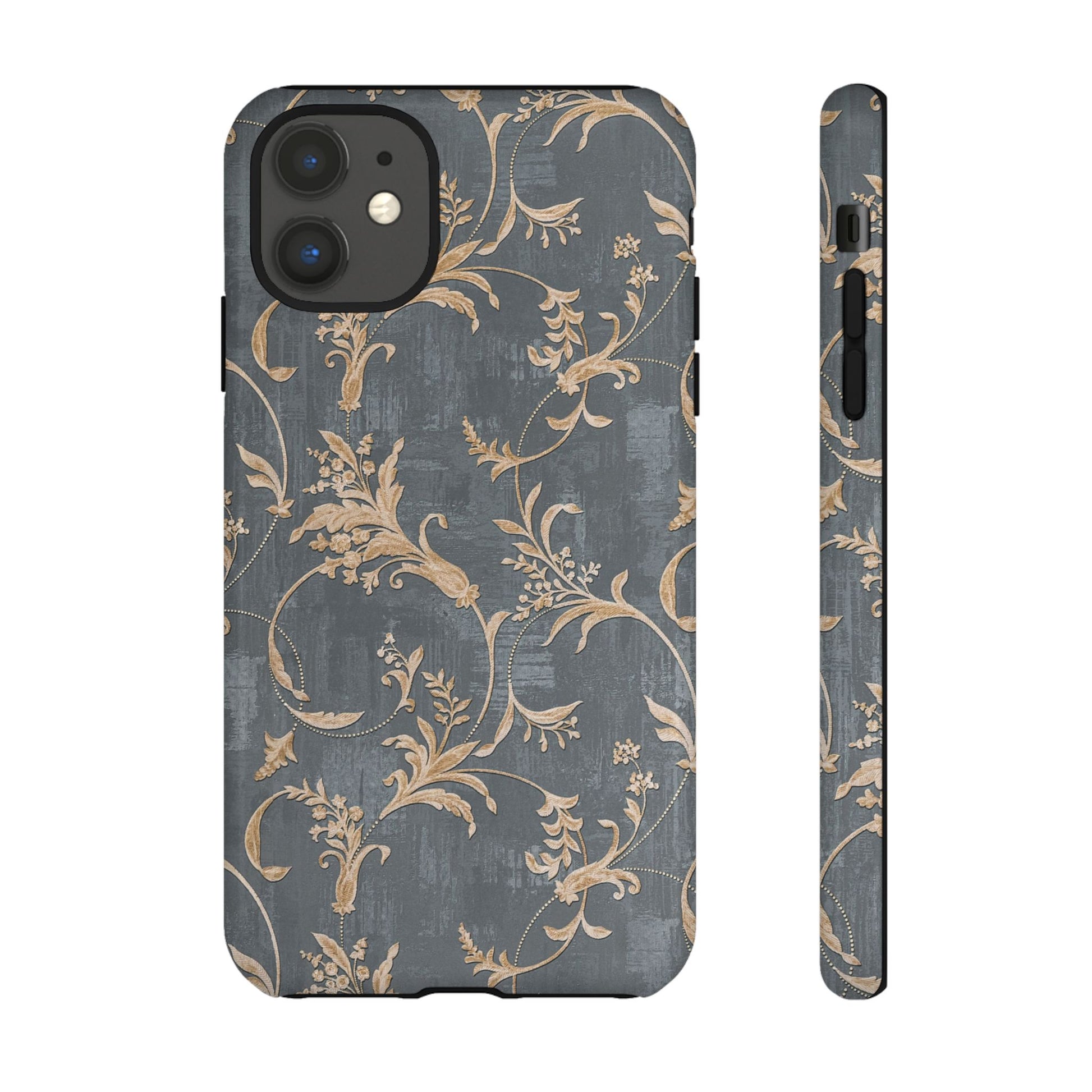 Old-Fashioned Flower Phone Case – Aesthetic Protective Cover for iPhone & Samsung - JGUS