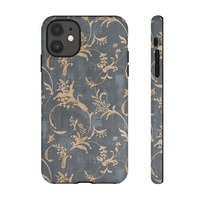Old-Fashioned Flower Phone Case – Aesthetic Protective Cover for iPhone & Samsung - JGUS