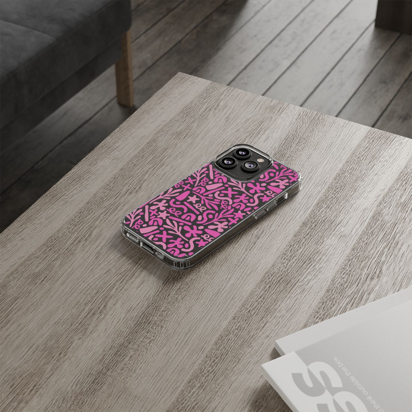 Abstract Vibes Clear Phone Case
