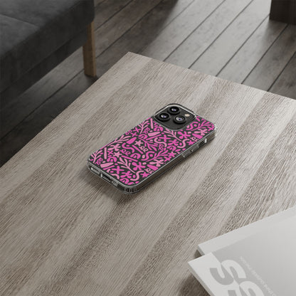 Abstract Vibes Clear Phone Case