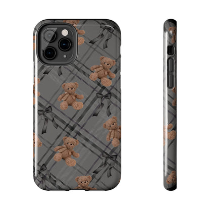 Cute Bows & Bears Phone Case – Customizable, Dual-Layer Protection for iPhone & Samsung