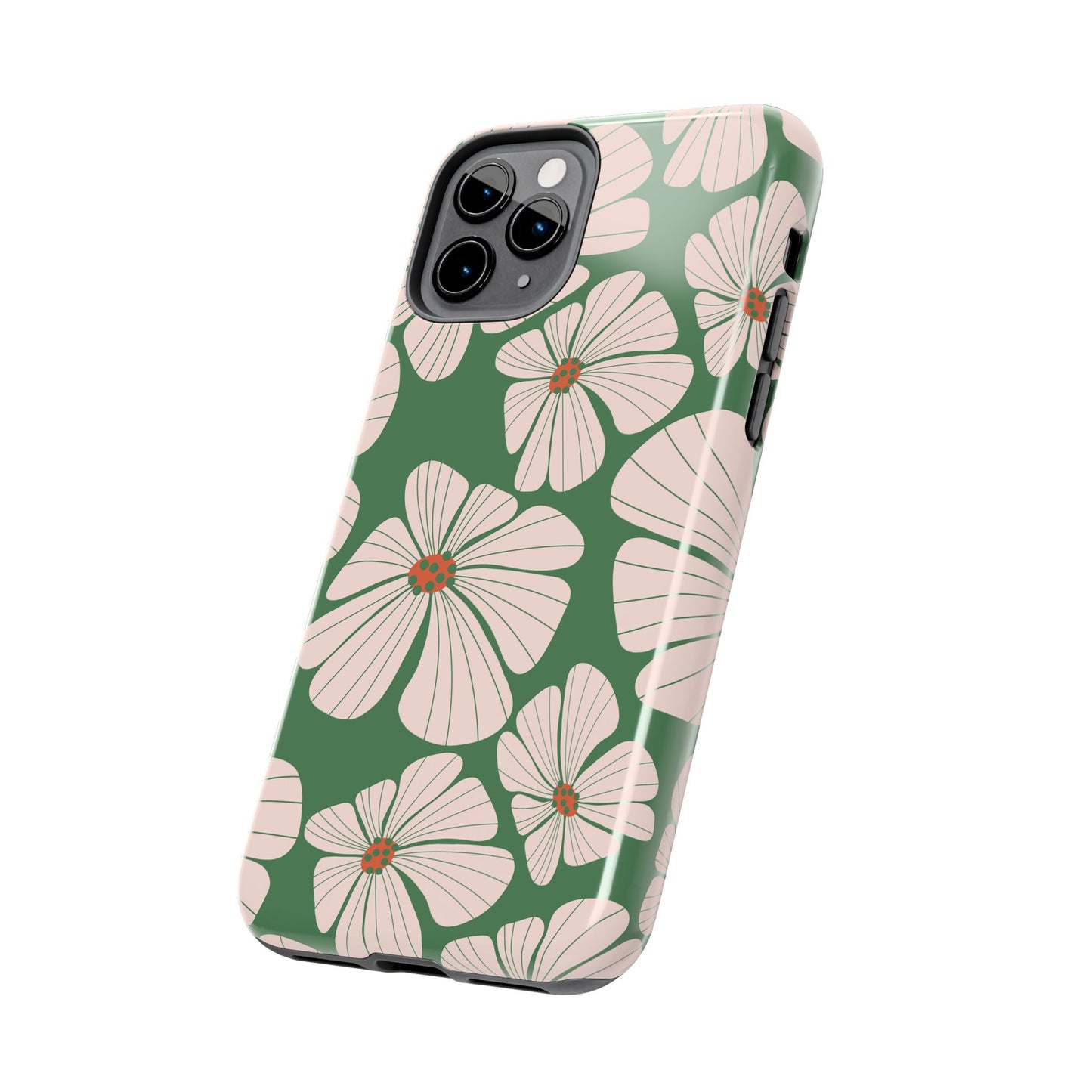 Retro Floral Abstract Phone Case – Vintage 70s & 80s Aesthetic for iPhone & Samsung