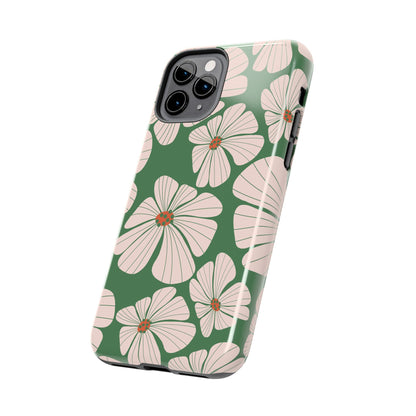 Retro Floral Abstract Phone Case – Vintage 70s & 80s Aesthetic for iPhone & Samsung