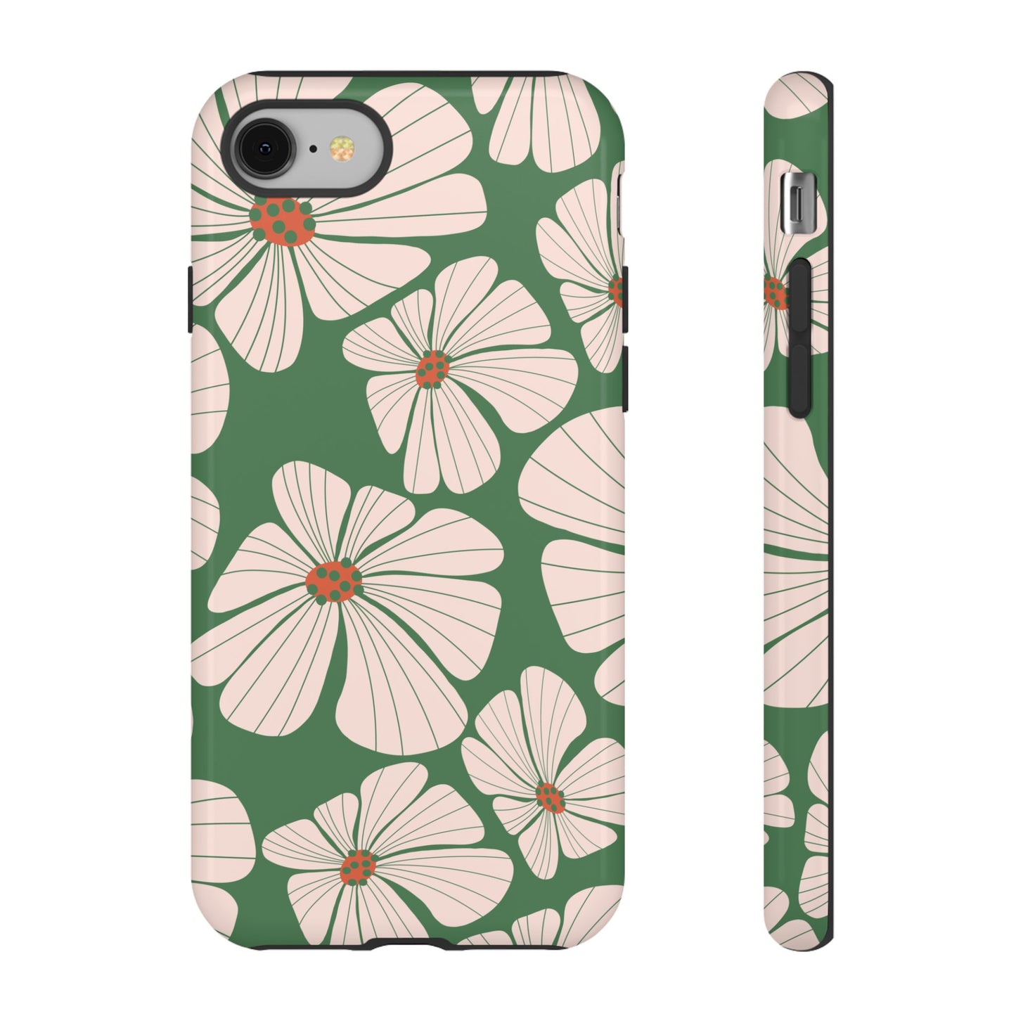 Retro Floral Abstract Phone Case – Vintage 70s & 80s Aesthetic for iPhone & Samsung - JGUS