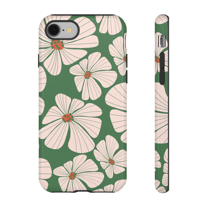 Retro Floral Abstract Phone Case – Vintage 70s & 80s Aesthetic for iPhone & Samsung - JGUS