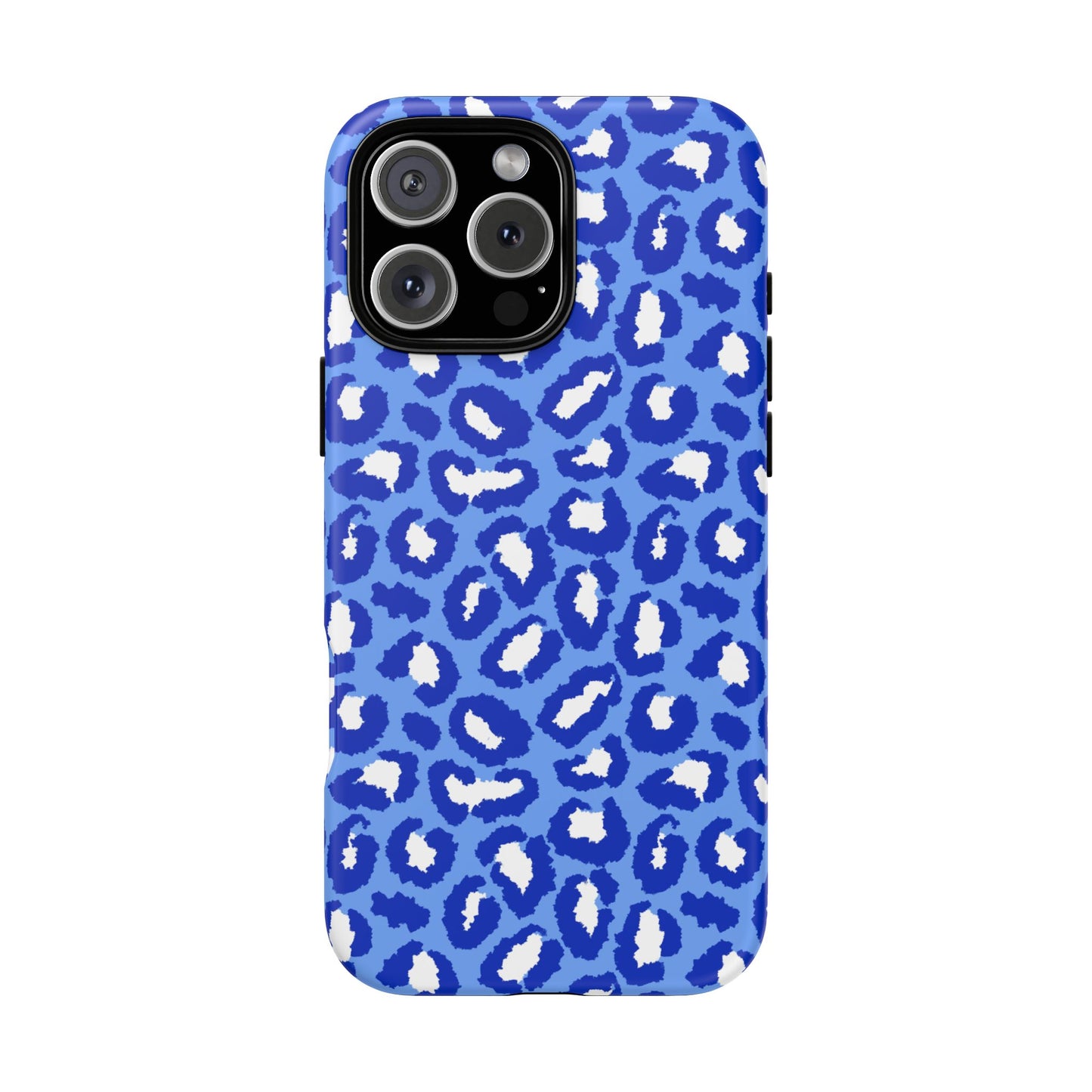 Leopard Vibes - Blue Edition Phone Case for iPhone & Samsung - Stylish & Durable Animal Print Case - JGUS
