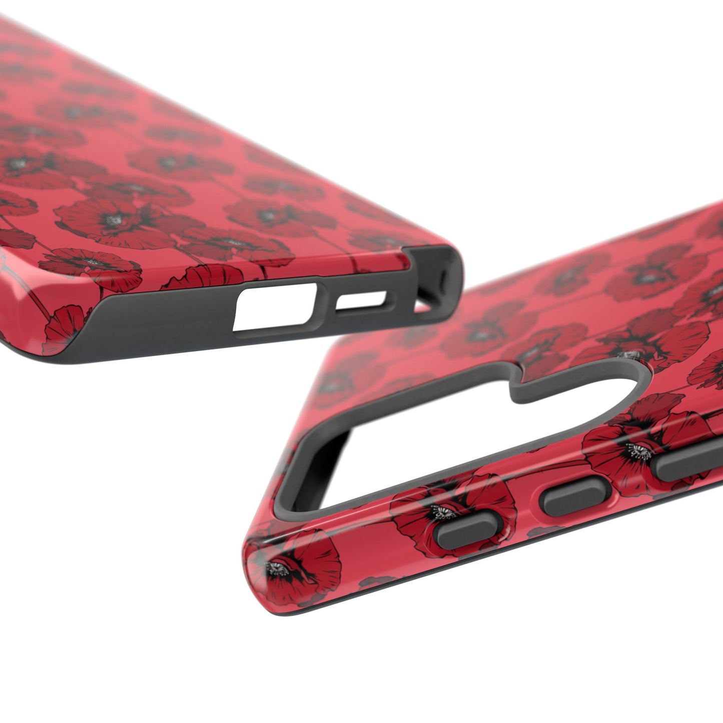 Red Poppy Phone Case for iPhone, Samsung & Google Pixel – Bold Floral Statement Aesthetic - JGUS