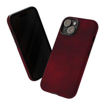 Vintage Burgundy Cherry Phone Case – Elegant Floral Design for iPhone 17 & Samsung Galaxy | Tough Protective Cover - JGUS
