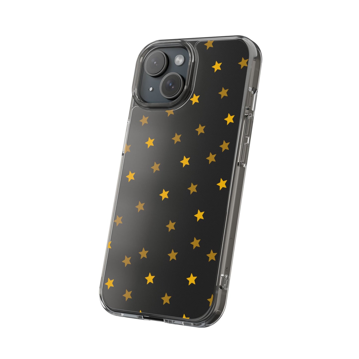 Yellow Stars Clear Phone Case