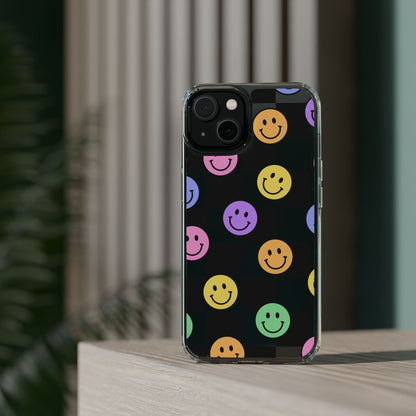 Happy Vibes Clear Phone Case