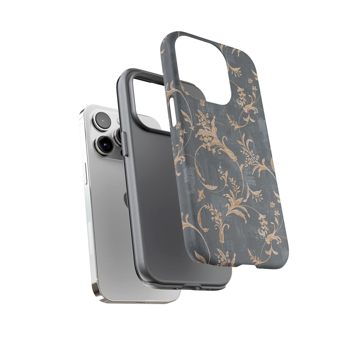 Old-Fashioned Flower Phone Case – Aesthetic Protective Cover for iPhone & Samsung - JGUS