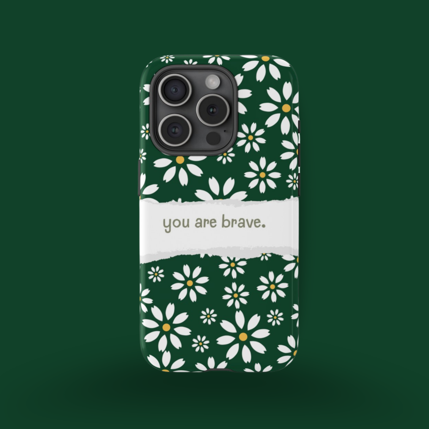 Green Daisy Bloom Phone Case