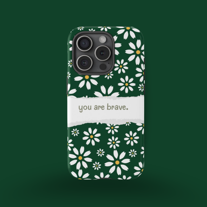 Green Daisy Bloom Phone Case