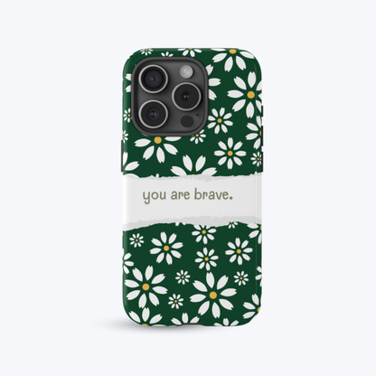 Green Daisy Bloom Phone Case