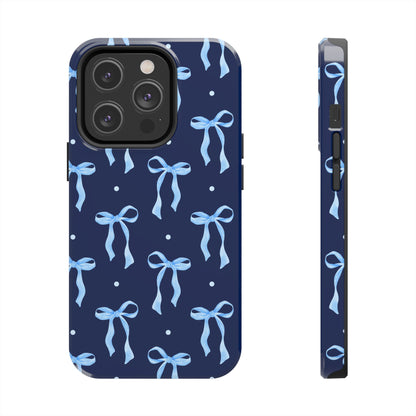 Bows and Blues Phone Case – Cute & Durable Bow Print Case for iPhone & Samsung