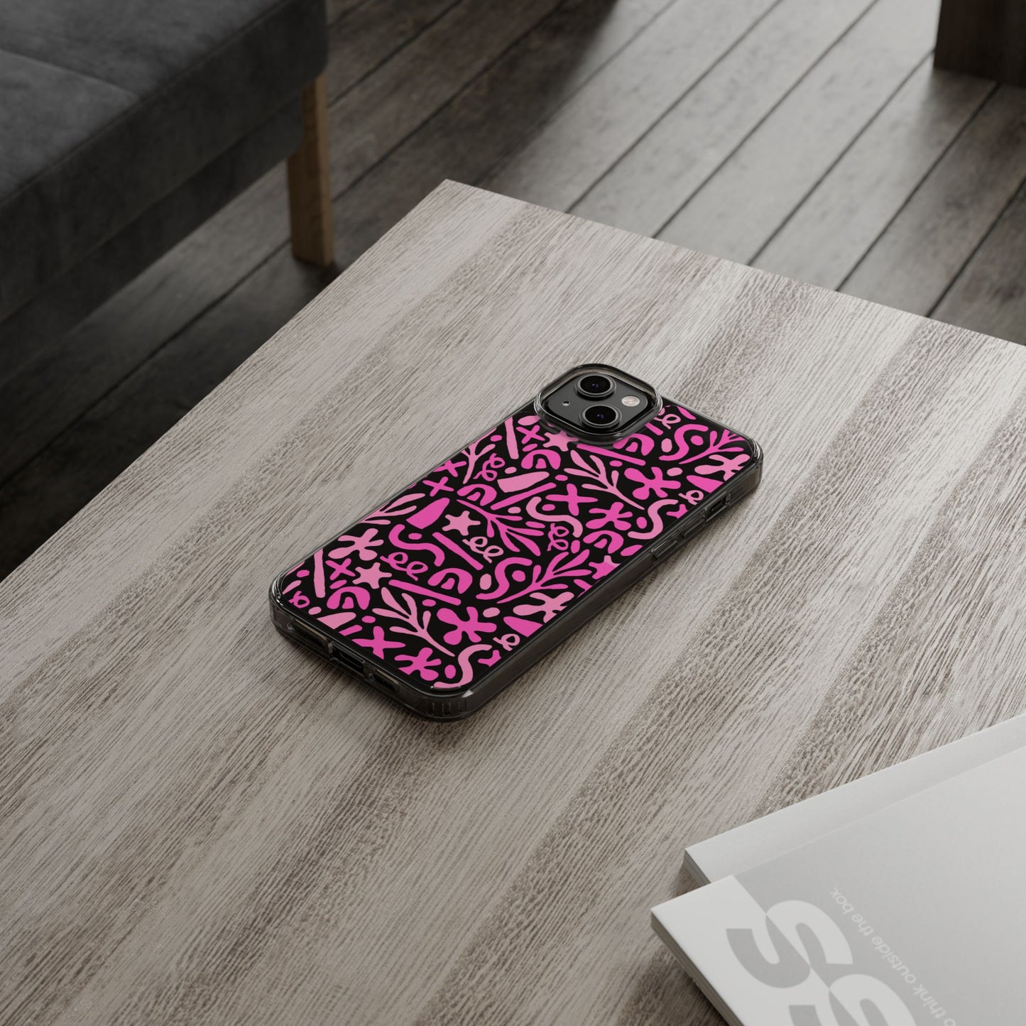 Abstract Vibes Clear Phone Case