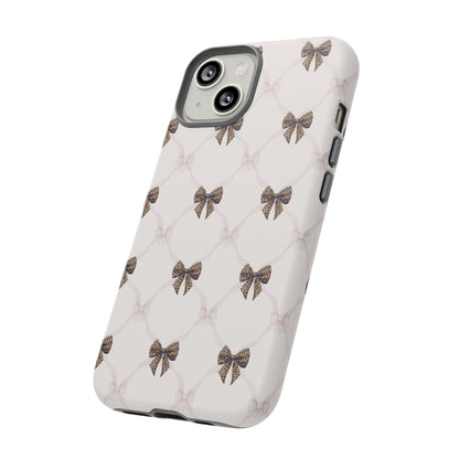 Chic Bow Pattern Phone Case | Elegant Clear Protective Case | Stylish iPhone & Samsung Cover - JGUS