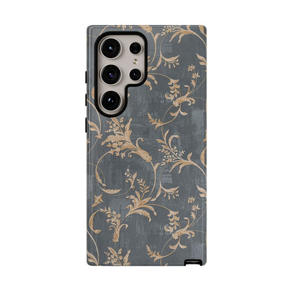Old-Fashioned Flower Phone Case – Aesthetic Protective Cover for iPhone & Samsung - JGUS