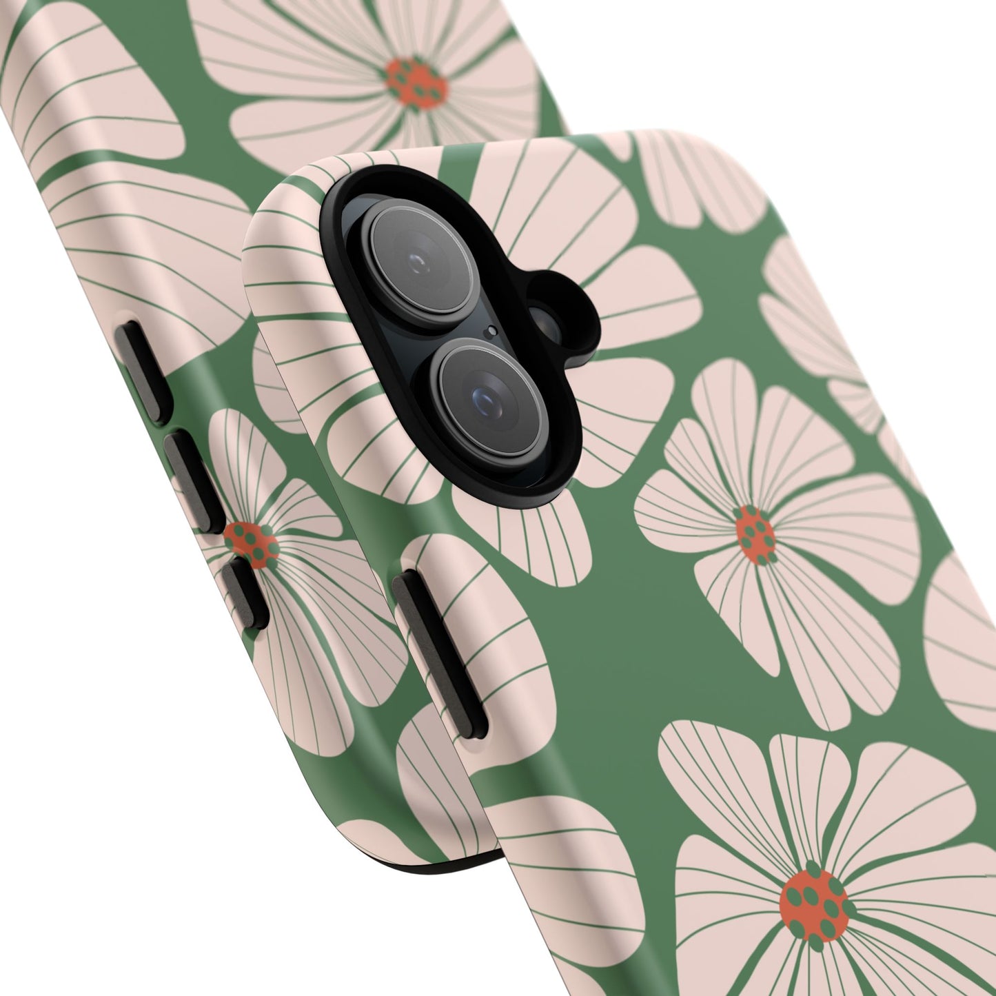 Retro Floral Abstract Phone Case – Vintage 70s & 80s Aesthetic for iPhone & Samsung - JGUS