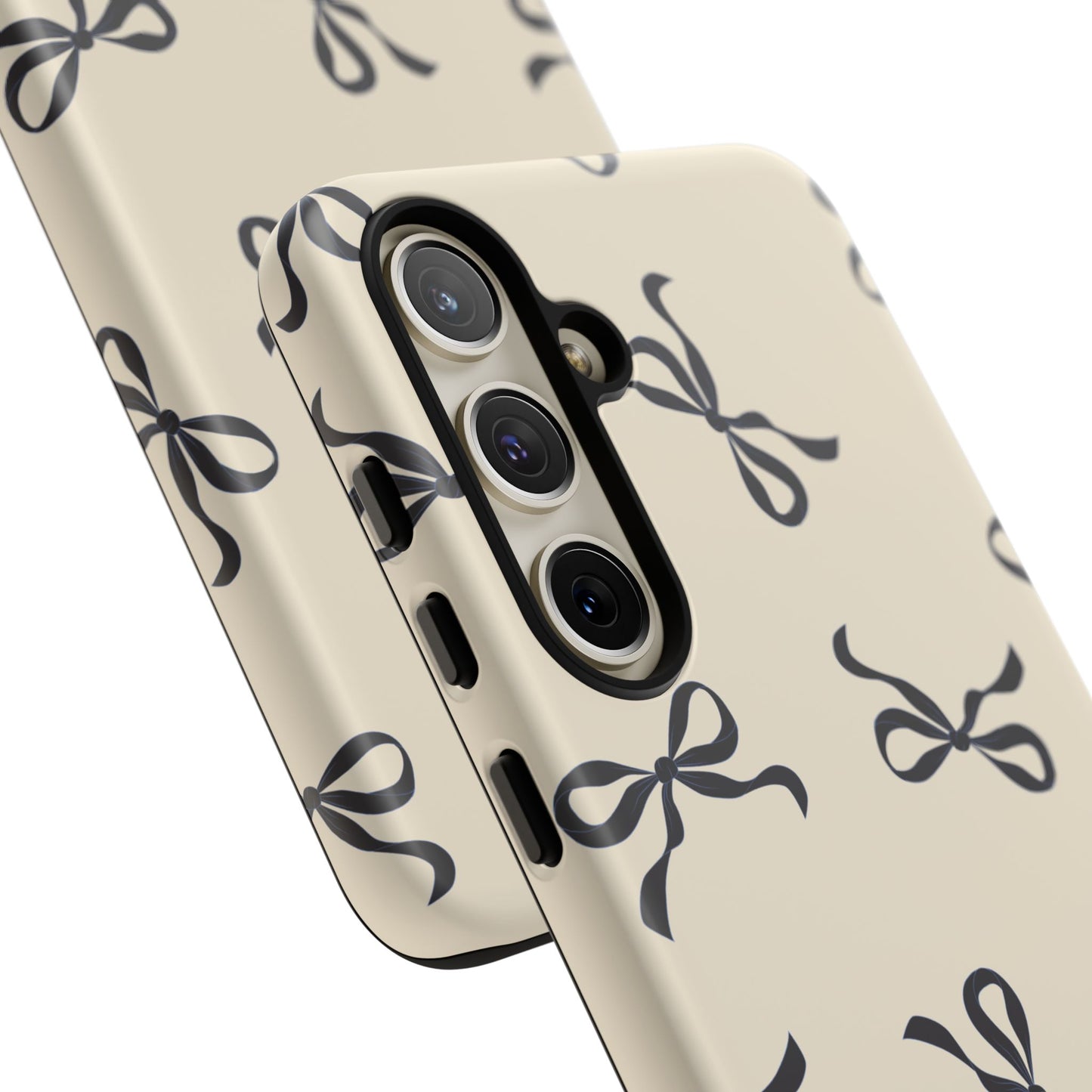 Beige and Black Bow Phone Case - JGUS