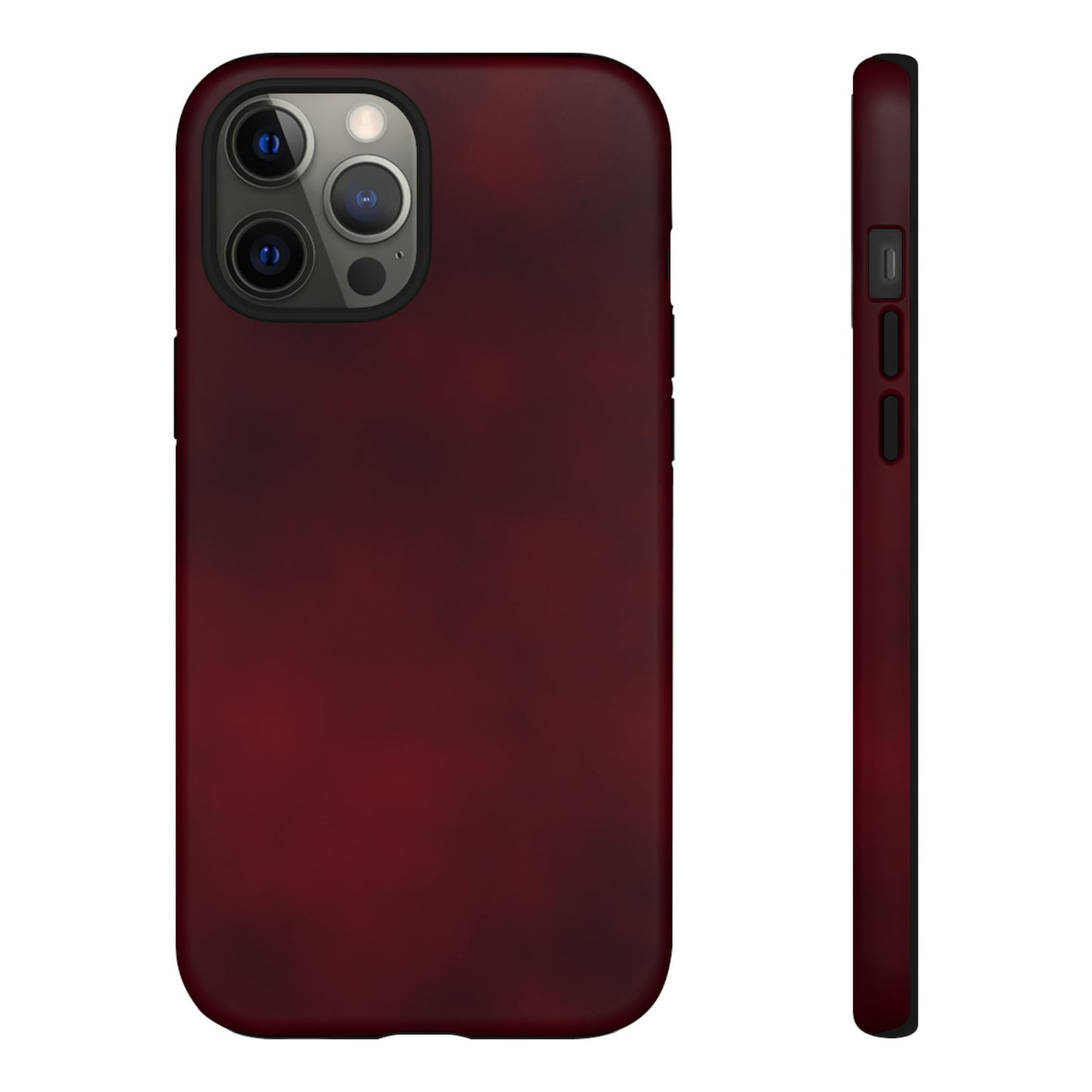 Vintage Burgundy Cherry Phone Case – Elegant Floral Design for iPhone 17 & Samsung Galaxy | Tough Protective Cover - JGUS