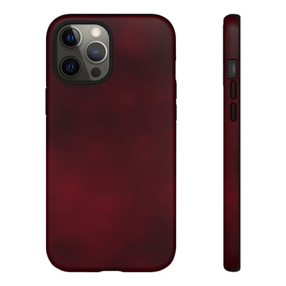 Vintage Burgundy Cherry Phone Case – Elegant Floral Design for iPhone 17 & Samsung Galaxy | Tough Protective Cover - JGUS