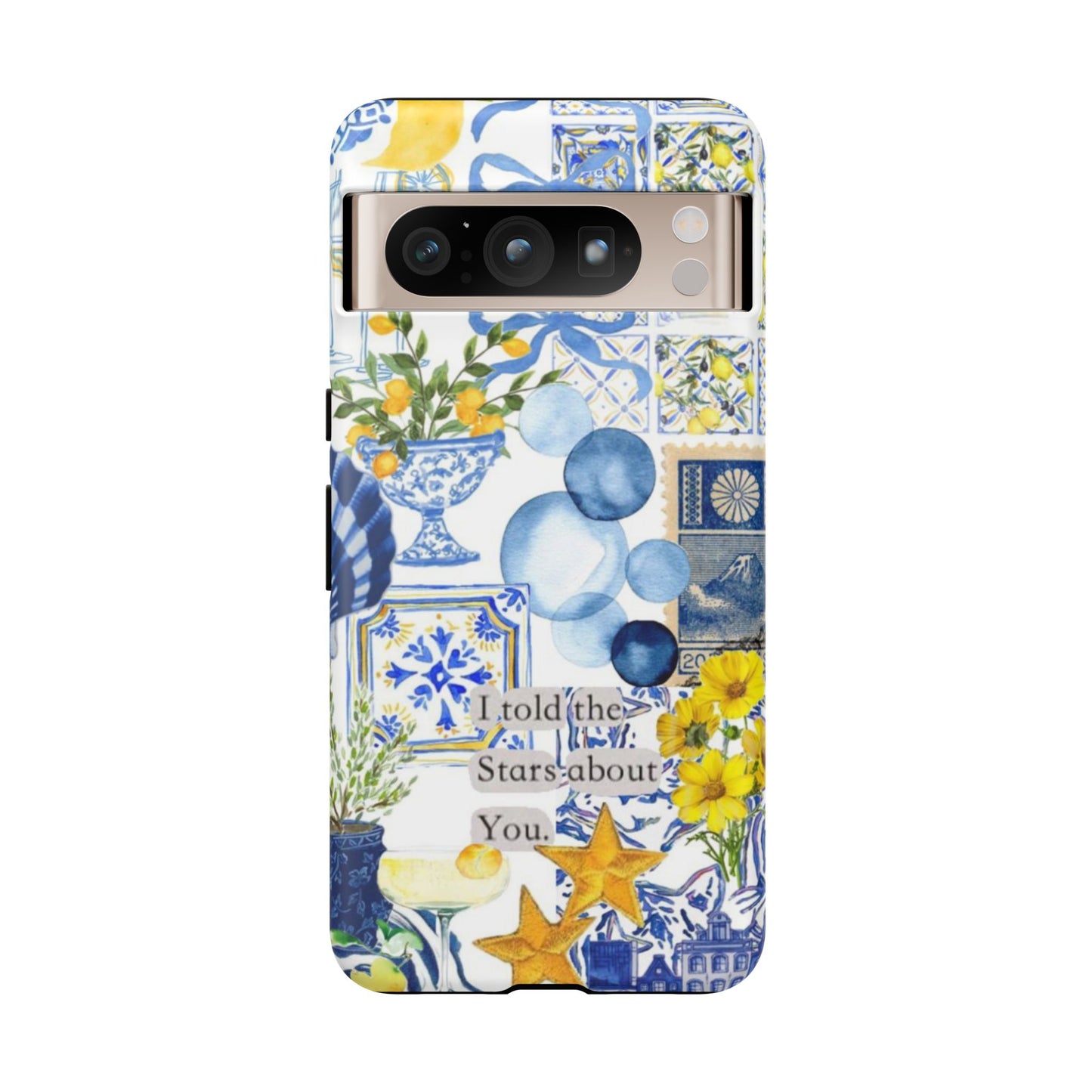 Lemon summertime collage Phone Case