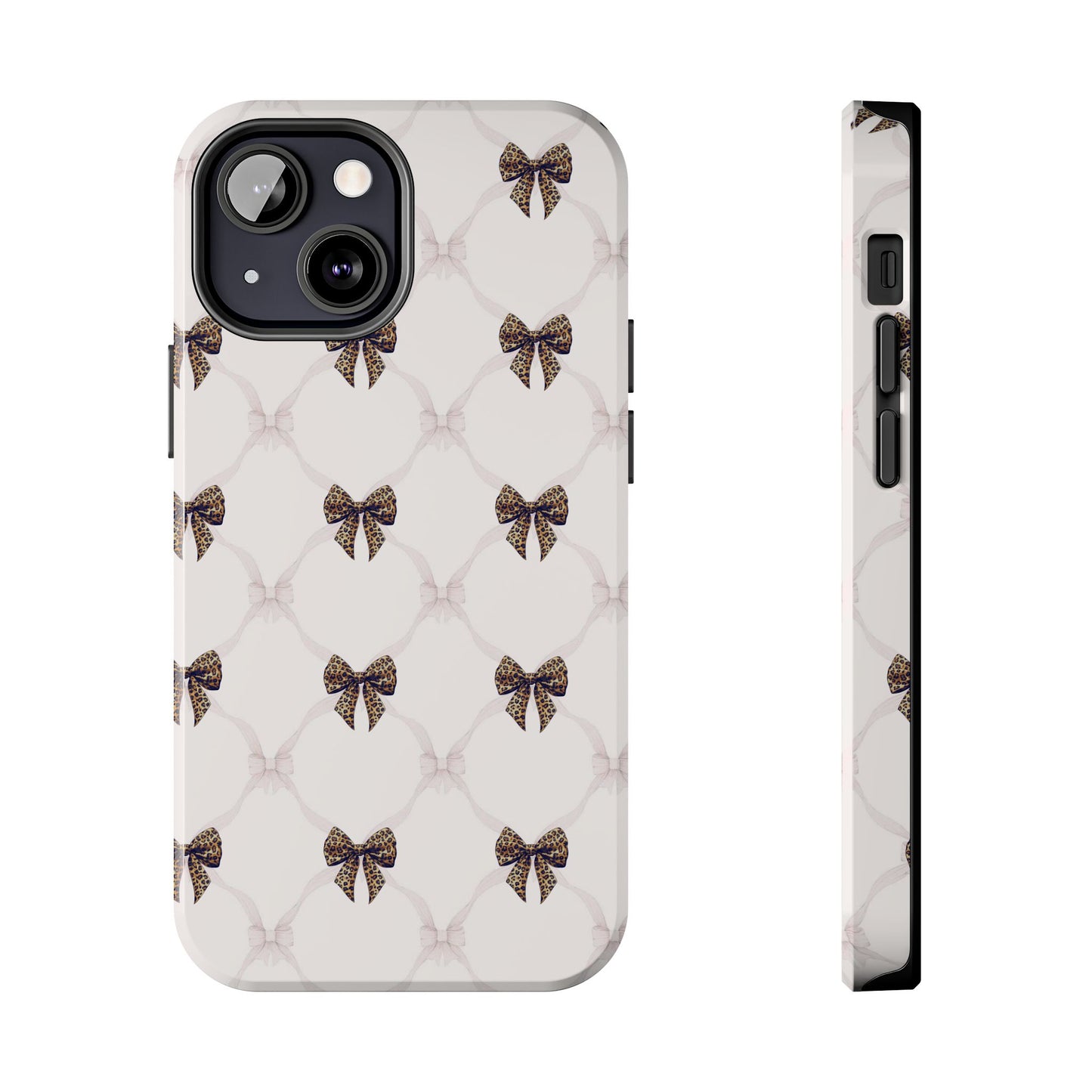 Chic Bow Pattern Phone Case | Elegant Clear Protective Case | Stylish iPhone & Samsung Cover