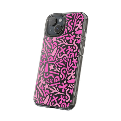 Abstract Vibes Clear Phone Case