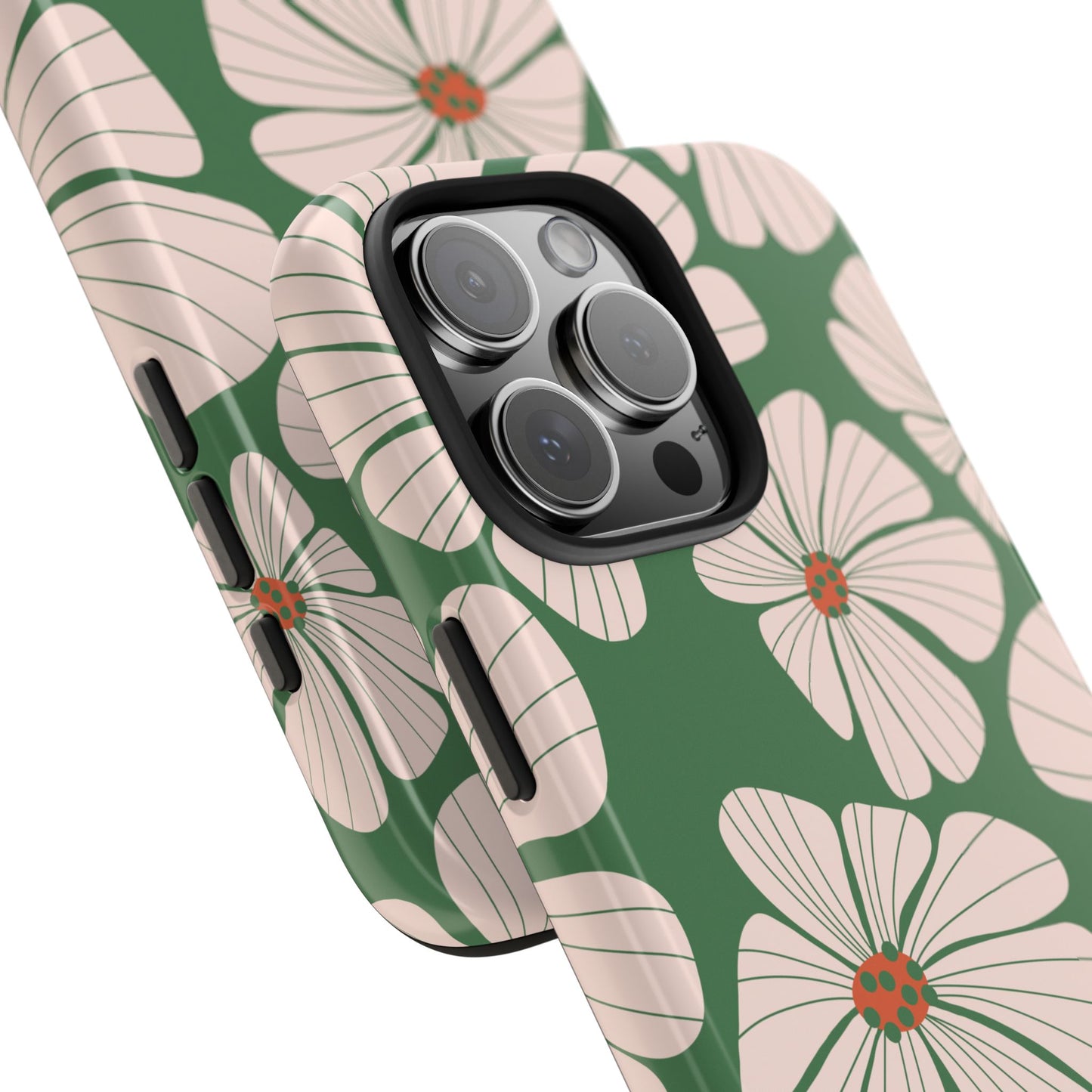 Retro Floral Abstract Phone Case – Vintage 70s & 80s Aesthetic for iPhone & Samsung