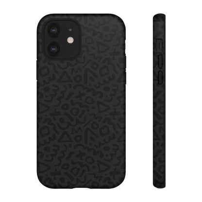 Retro Geometric Vibes Phone Case – 80s 90s Vintage Abstract Pattern for iPhone & Samsung - JGUS
