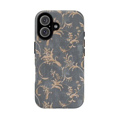 Old-Fashioned Flower Phone Case – Aesthetic Protective Cover for iPhone & Samsung - JGUS