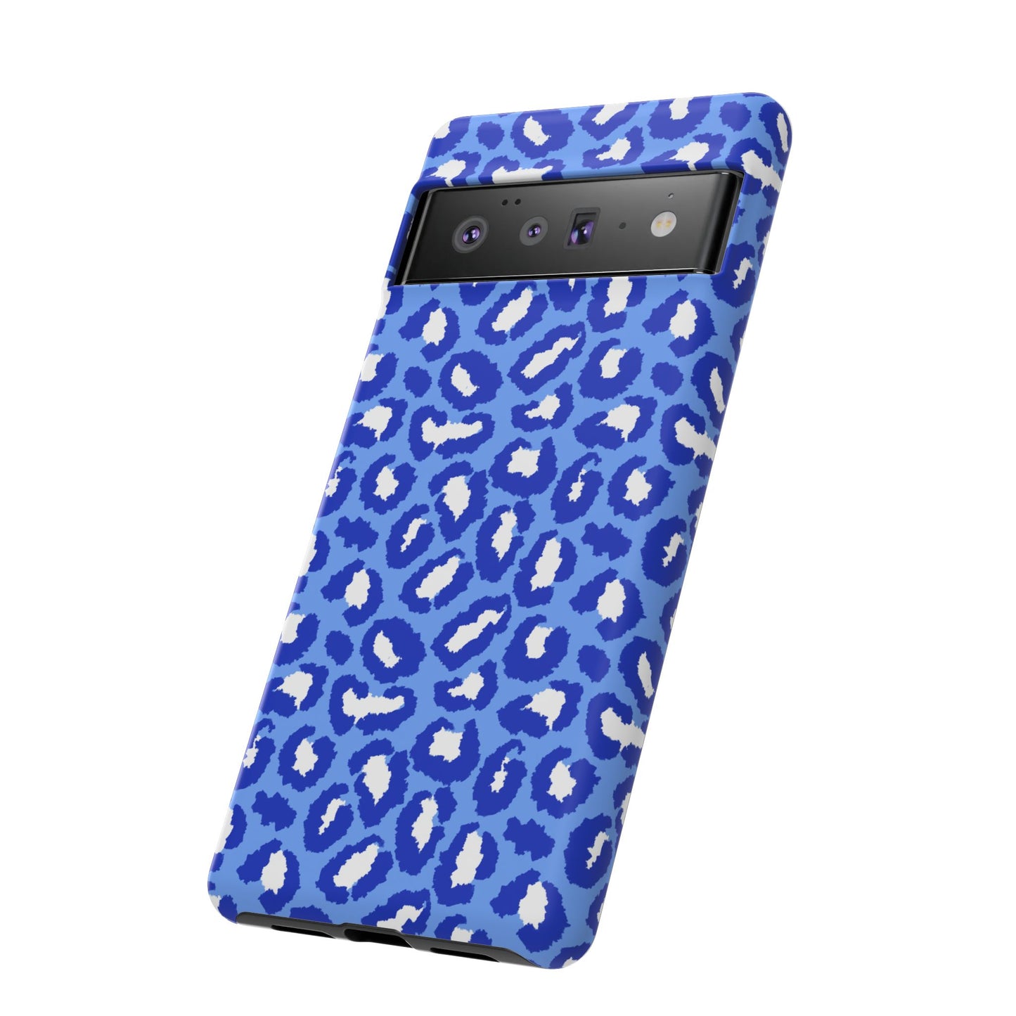 Leopard Vibes - Blue Edition Phone Case for iPhone & Samsung - Stylish & Durable Animal Print Case - JGUS