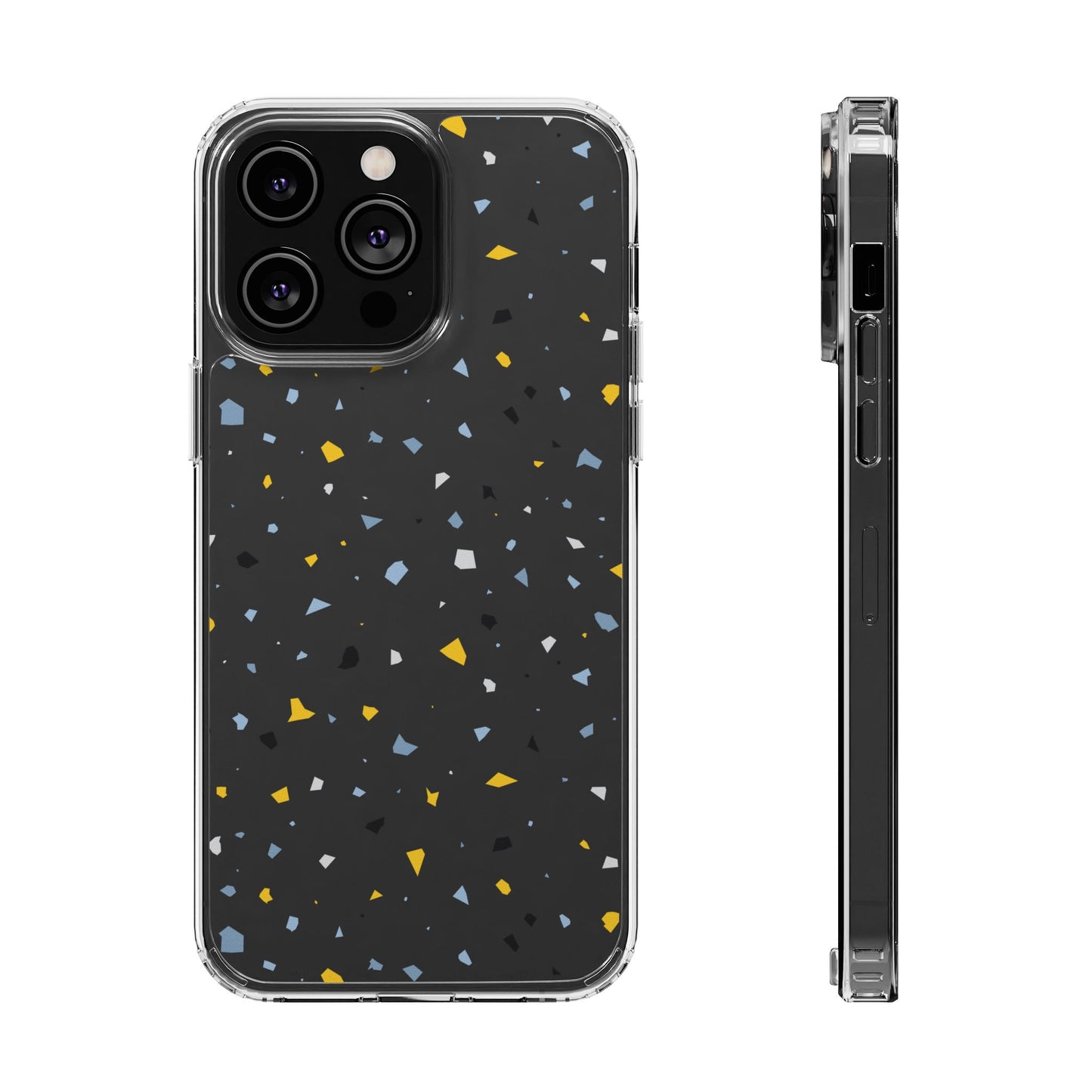 Terrazzo Chic Clear Phone Cases