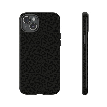 Retro Geometric Vibes Phone Case – 80s 90s Vintage Abstract Pattern for iPhone & Samsung - JGUS