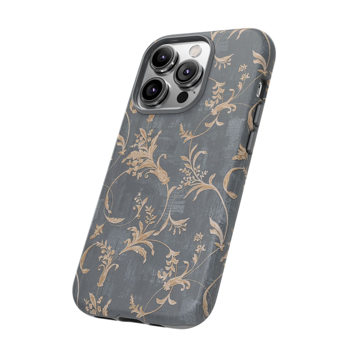 Old-Fashioned Flower Phone Case – Aesthetic Protective Cover for iPhone & Samsung - JGUS
