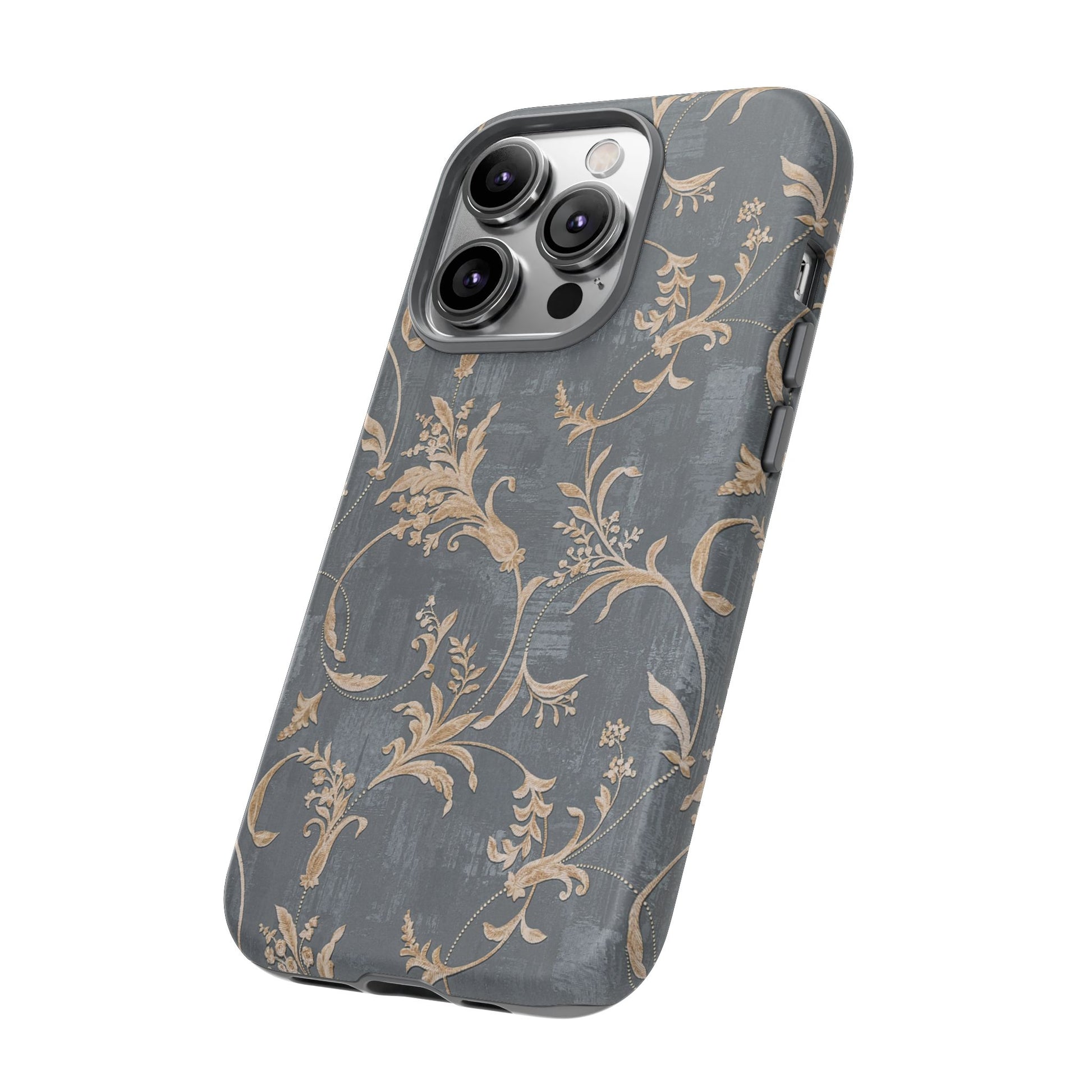 Old-Fashioned Flower Phone Case – Aesthetic Protective Cover for iPhone & Samsung - JGUS